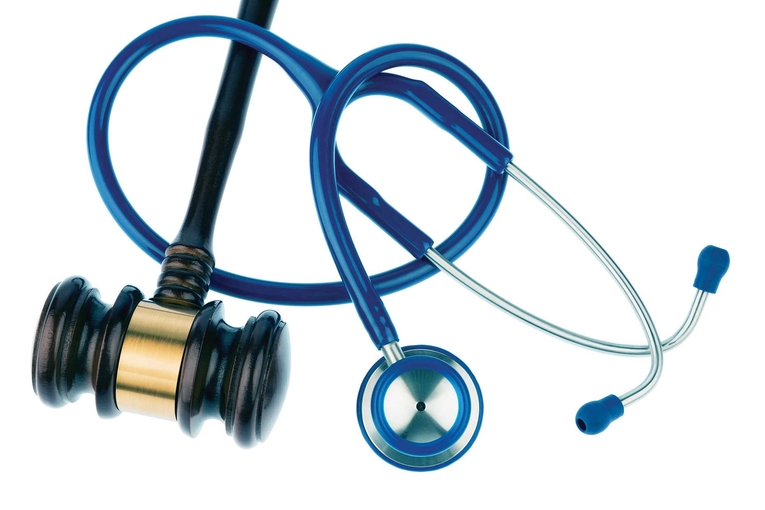 gavel and stethoscope