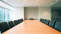 Empty boardroom