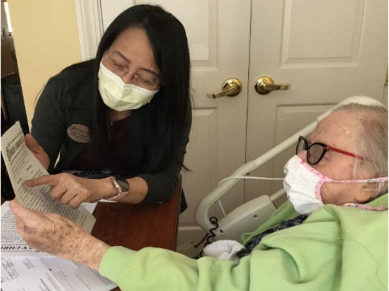 Nursing home residents hope to set an example on COVID-19 vaccination - Vimarsana News